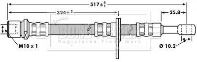 BORG & BECK Тормозной шланг BBH7203